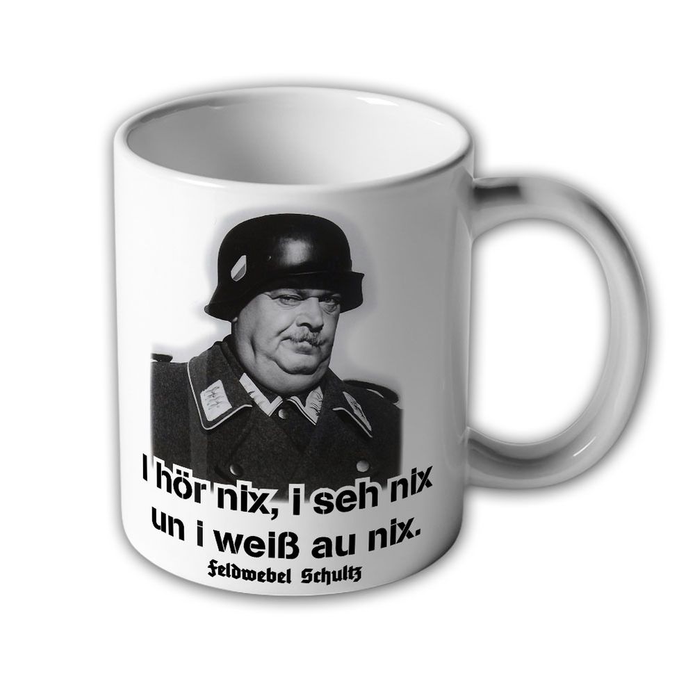 Tasse Feldwebel Schultz ein Käfig voller Helden TV Kult Humor Zitat #30577