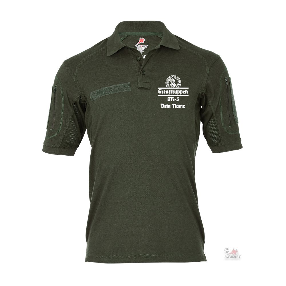 Tactical Poloshirt Grenztruppen TYP 2 Name Personalisiert Grenzbrigade #35395