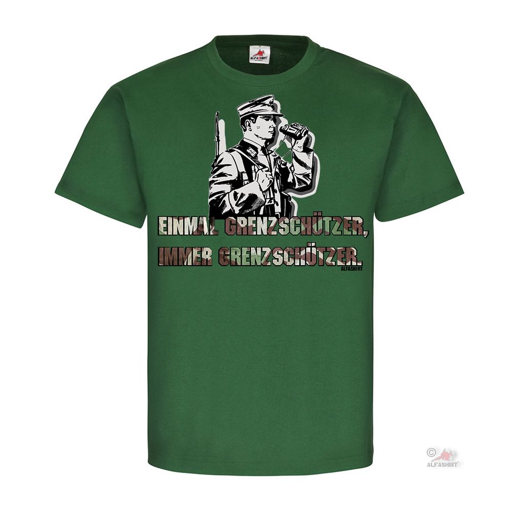 Einmal Grenzschützer immer Bundesgrenzschutz BGS Sonderpolizei T-Shirt #20223