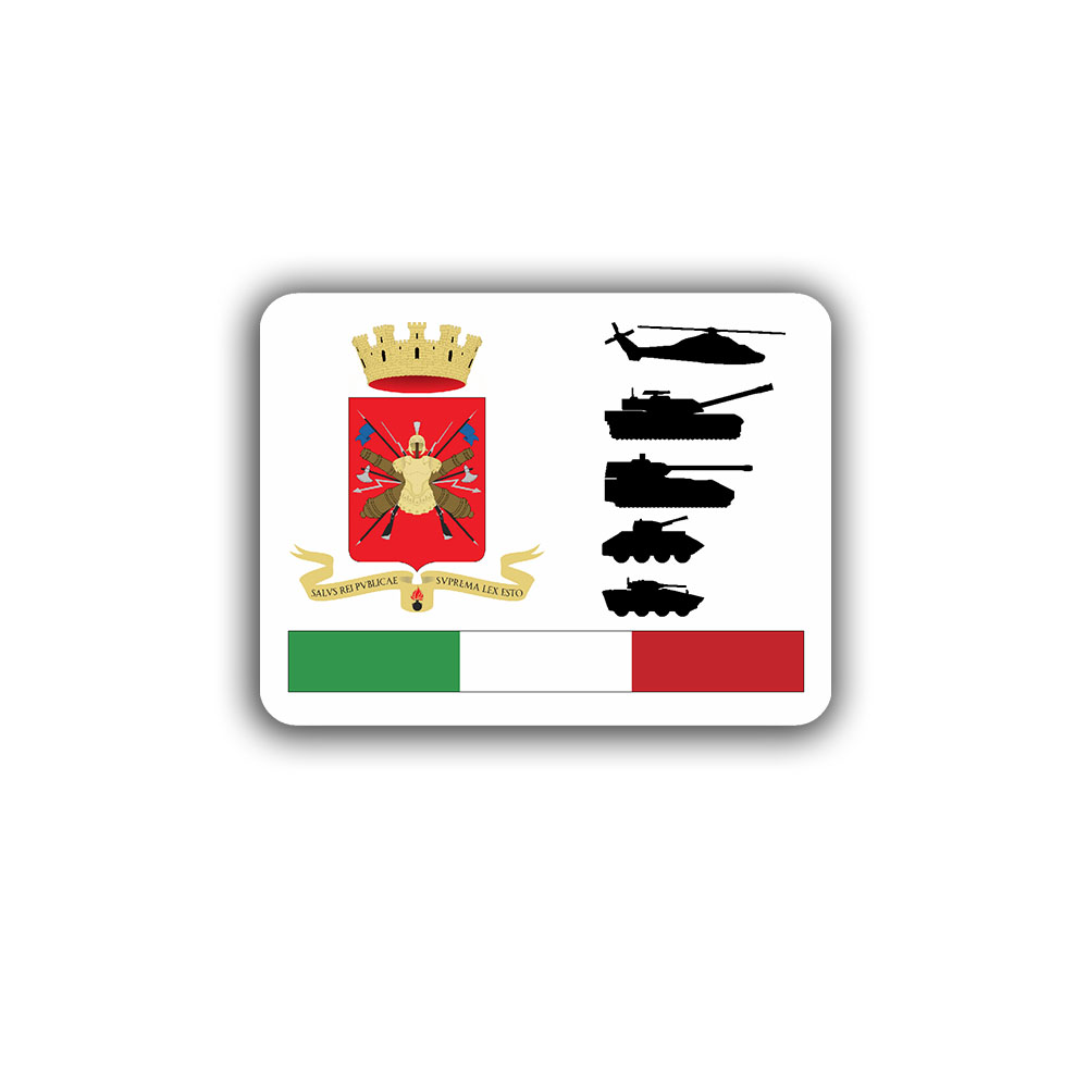 Italia Militare Aufkleber Sticker Italienisches Heer Italien 9x7cm #A4161