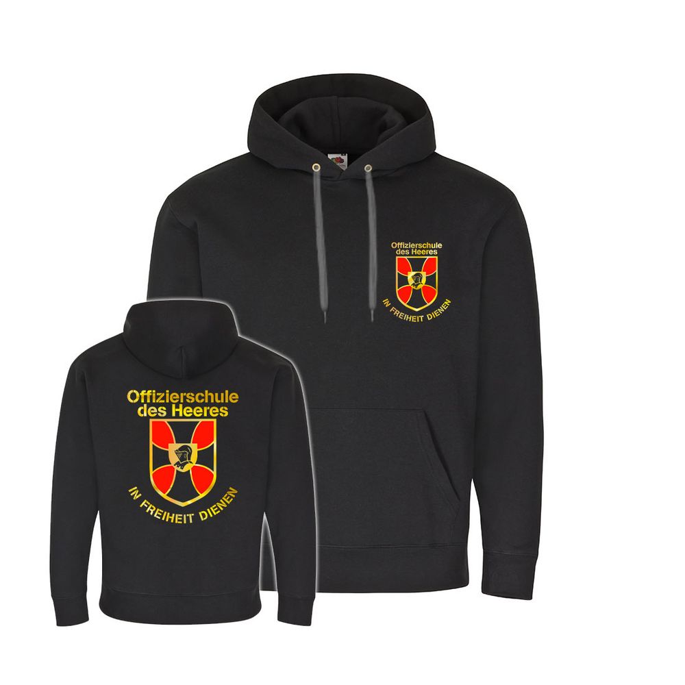 Hoodie OSH Offizierschule des Heeres Bundeswehr Offiziersanwärter #43328