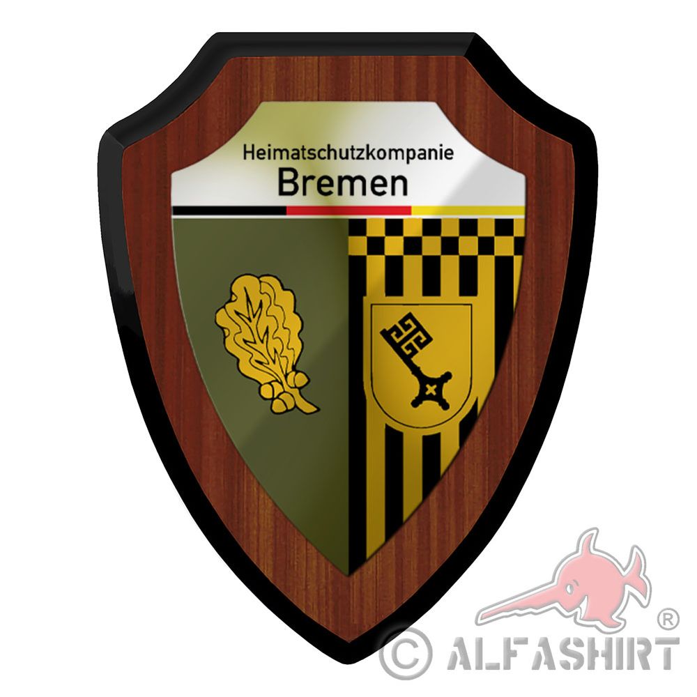 Shield of the Heimatschutzkompanie Bremen Coat of arms of the reservists of the Landeskommando #42390