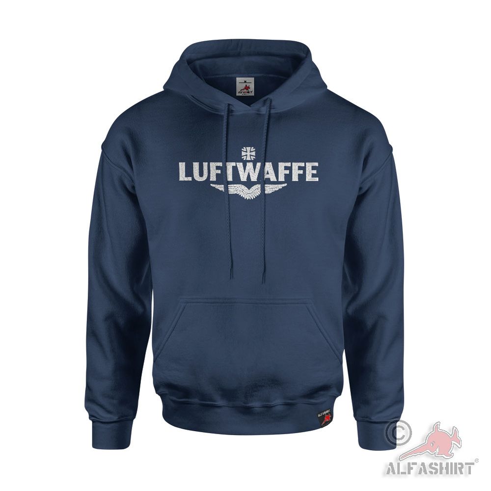 Hoodie GESTICKT Luftwaffe BW Kreuz Luftwaffenschwinge #45892