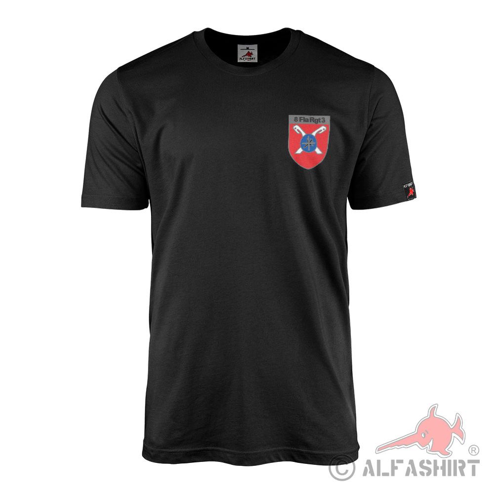 T-Shirt 8 FlaRgt 3 Wappen Flugabwehrregiment Flugabwehr Regiment #42104