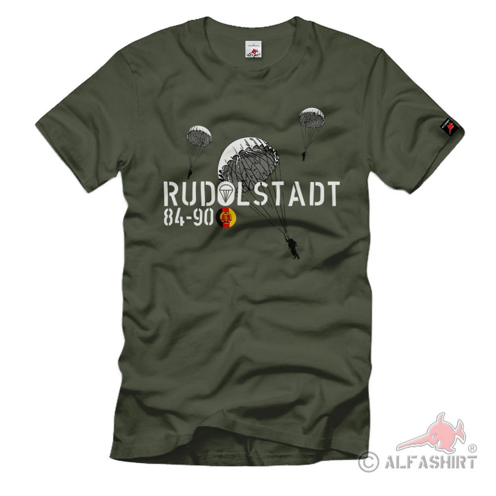 Rudolstadt 84-90 NVA DDR Fallschirmjäger Fallschirmjägerbataillon T-Shirt#39294