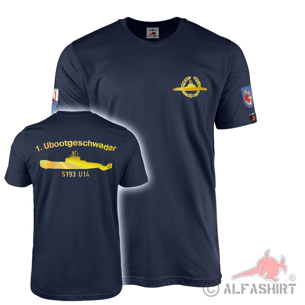 T-shirt 1 submarine squadron S193 U14 association badge submarine class # 42348