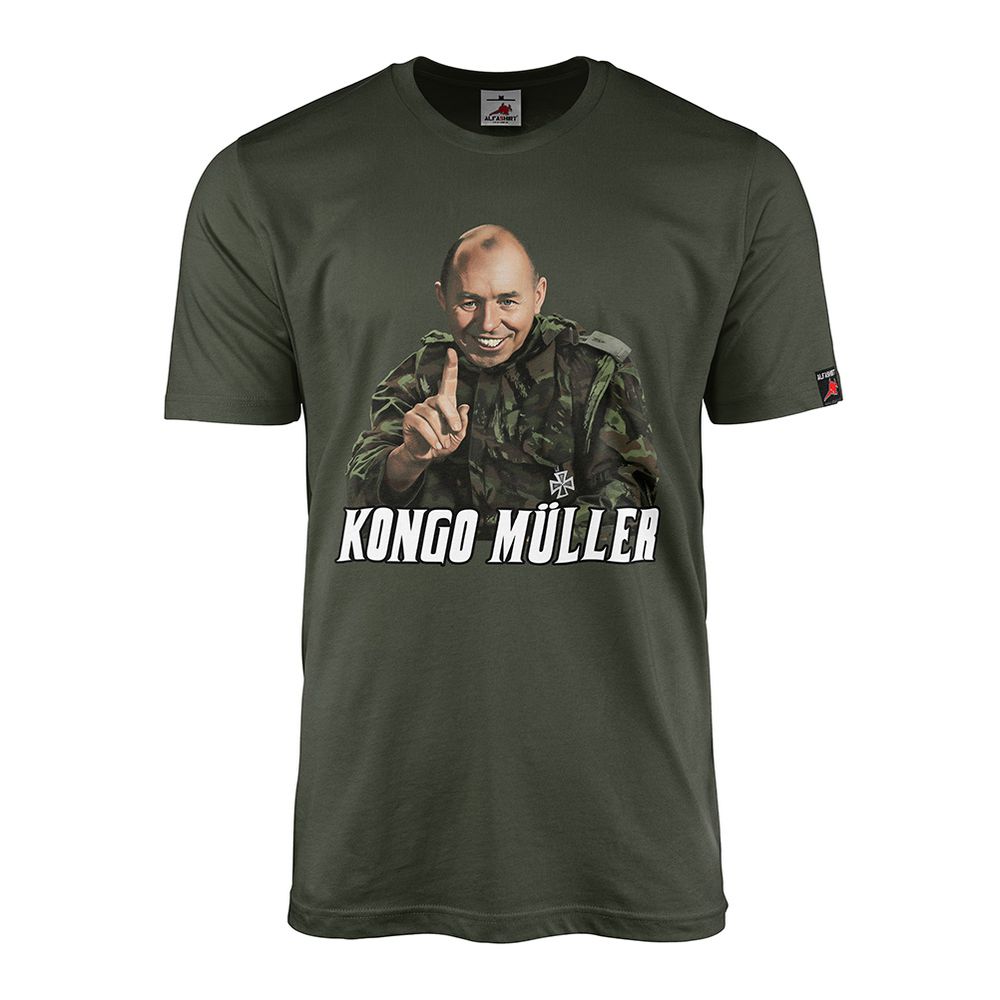 Kongo Müller Söldner Der lachende Mann Afrika 60er Jahre Major T-Shirt #23201