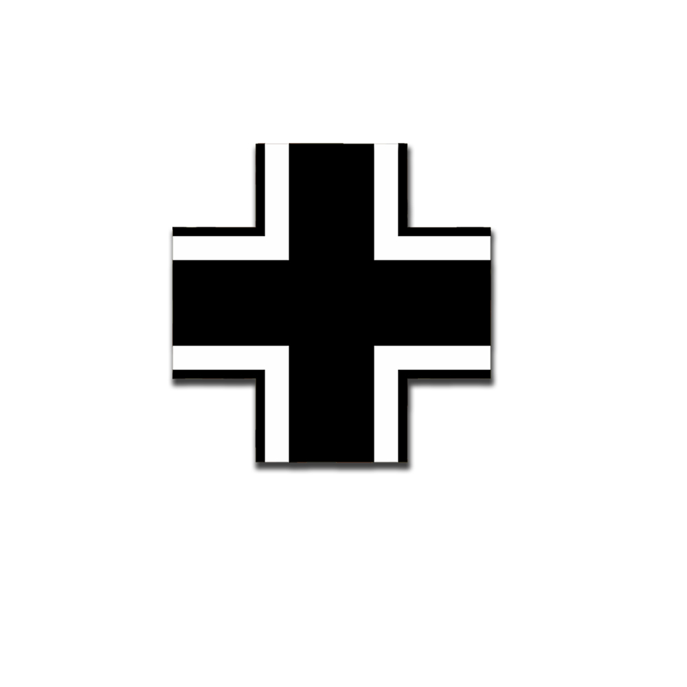 Balkenkreuz Wh Aufkleber Panzer Luftwaffe Sticker Kennung 12x12cm  A5224