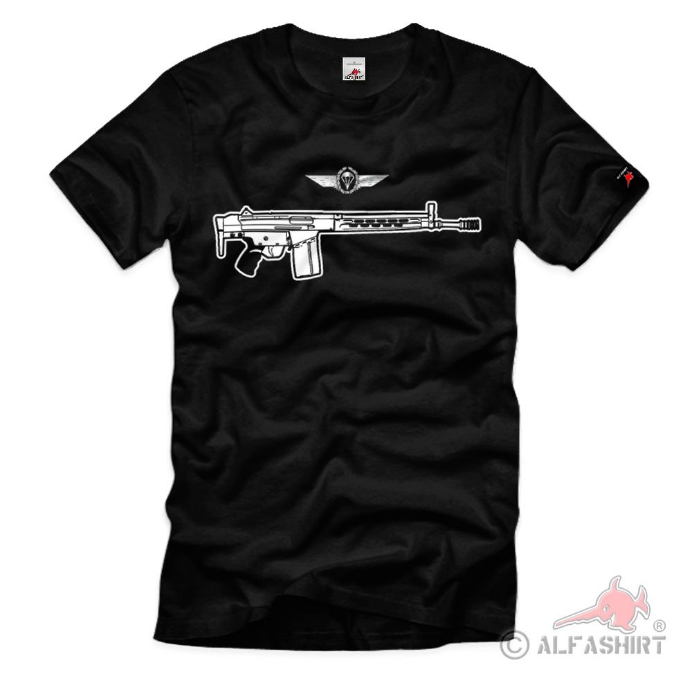 Fallschirmjäger G3 Kurz Schulterstütze Schaft Bundeswehr T Shirt #40033
