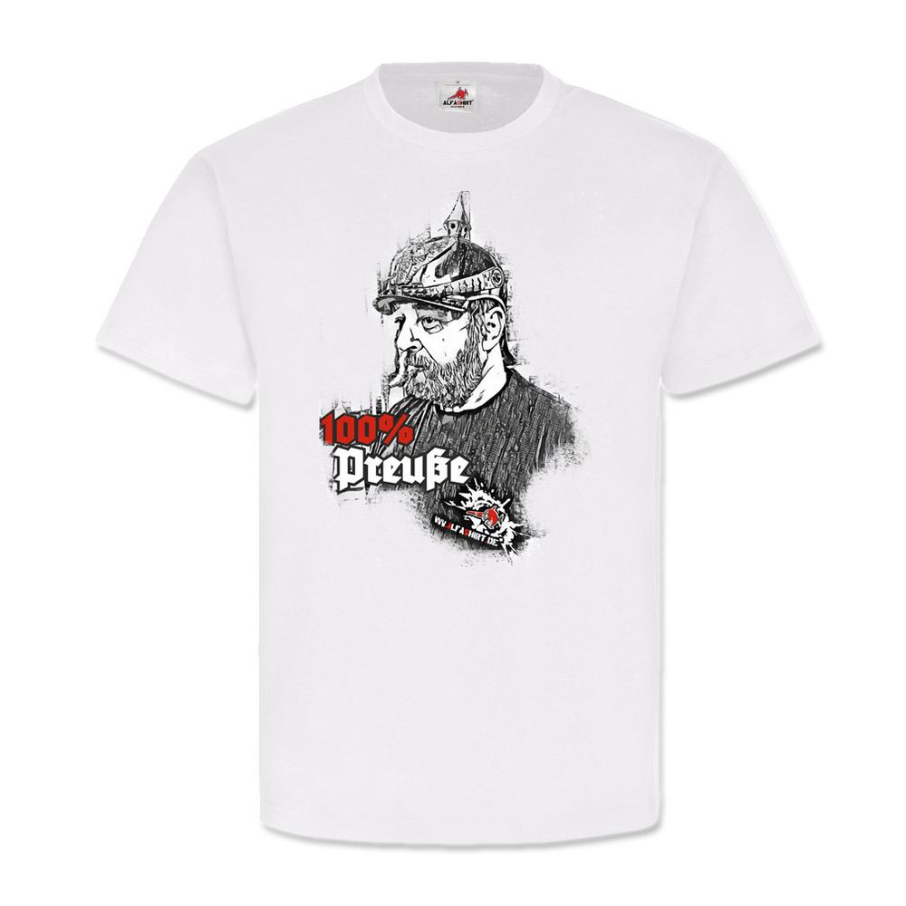 100% Preußen Peter Fritz Friedrich Preussen Pickelhaube Potsdam T Shirt #20344