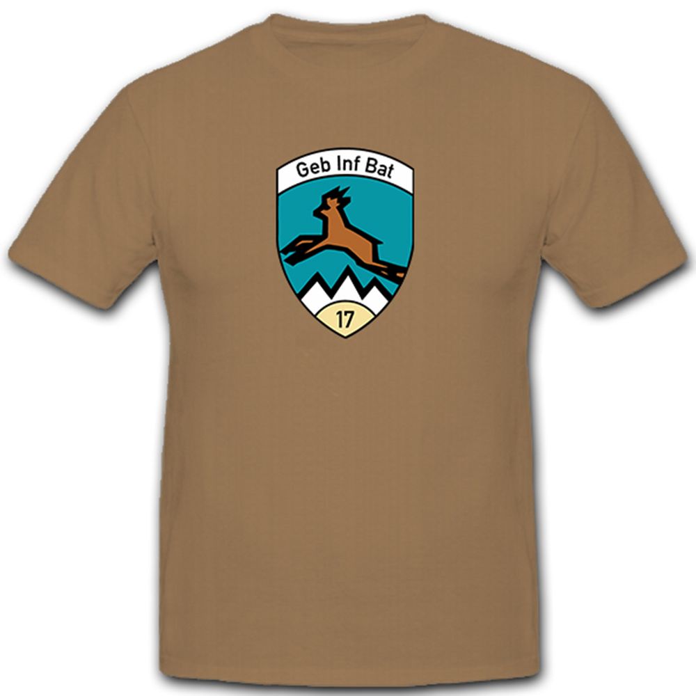 GebInfBat 17 Gebirgsinfanteriebataillon Gebirgs Bataillon 17 - T Shirt #11322