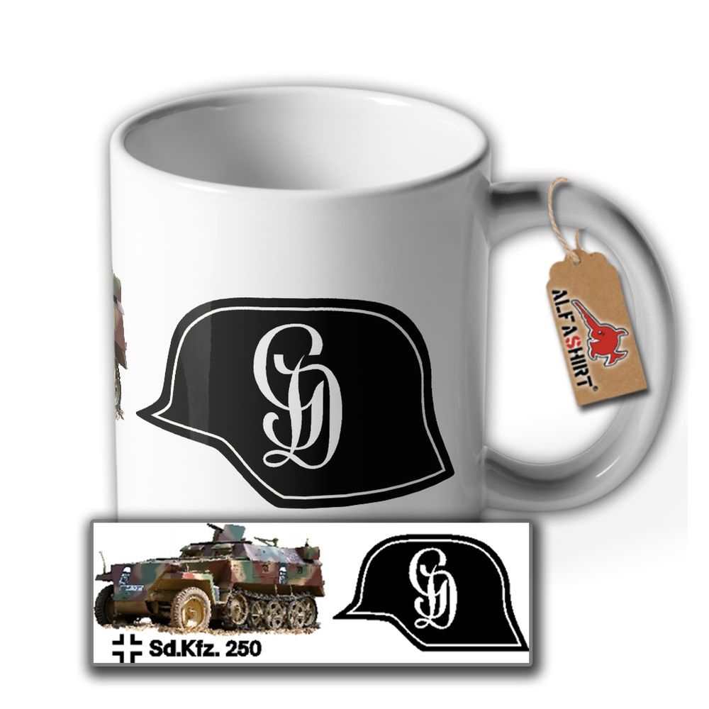 Cup SdKfz 250 Germany half-track armored personnel carrier SPz Divison GD # 35751