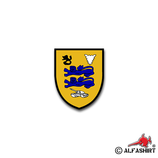 Aufkleber/Sticker PzBtl 164 Panzer Bataillon BW Armee Heer Wappen 6x7cm A1568