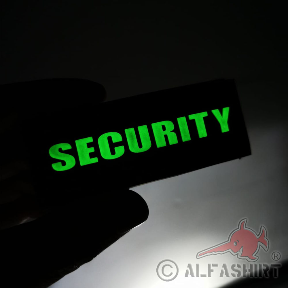 3D Security Patch Fluoreszierend Sicherheitsdienst Abzeichen leuchtend #38712
