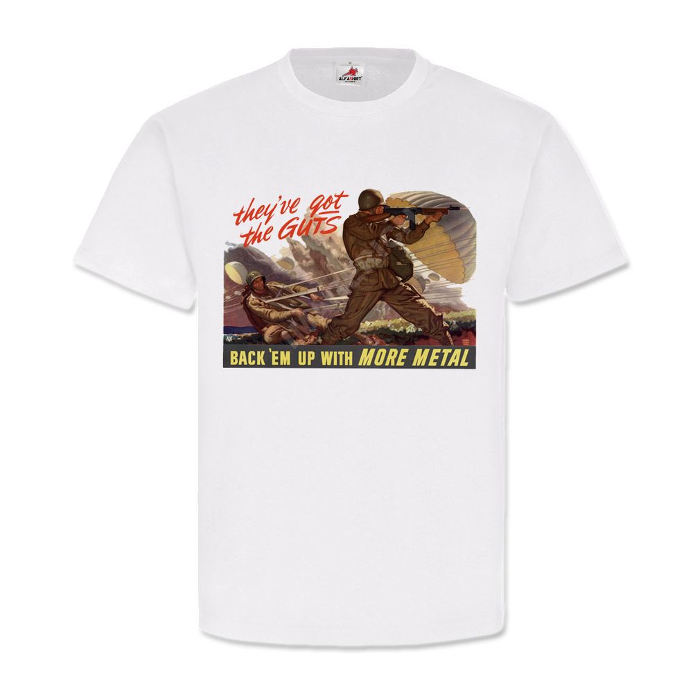 They´ve got the Guts Fallschirm Soldat Army Amerika Stahlhelm #22132