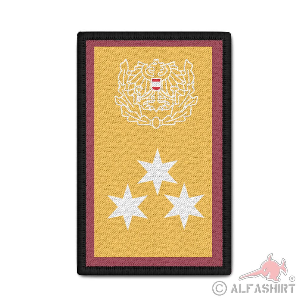 Rank Patch Polizei Österreich General (GI) Rang Dienstrang 9,8 x 6cm#37147