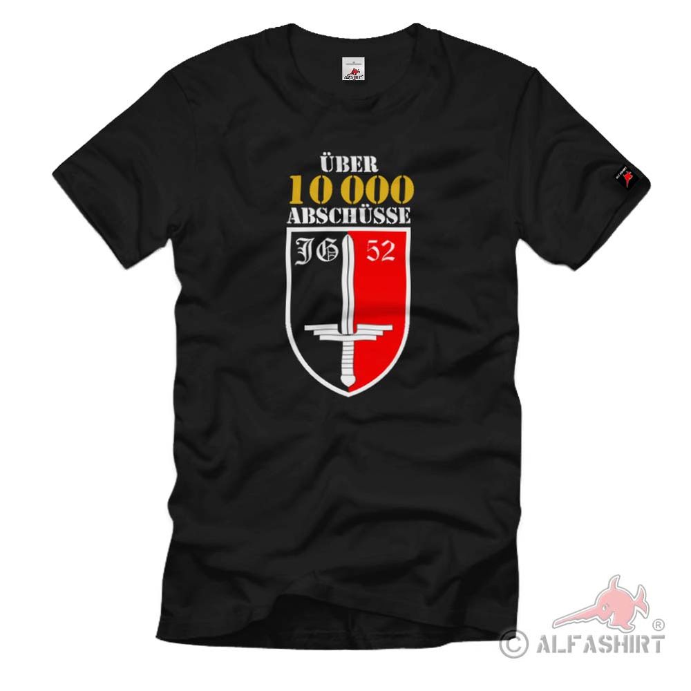 JG 52 Jagdgeschwader Luftwaffe 10000 Abschüsse Wappen T Shirt #1555