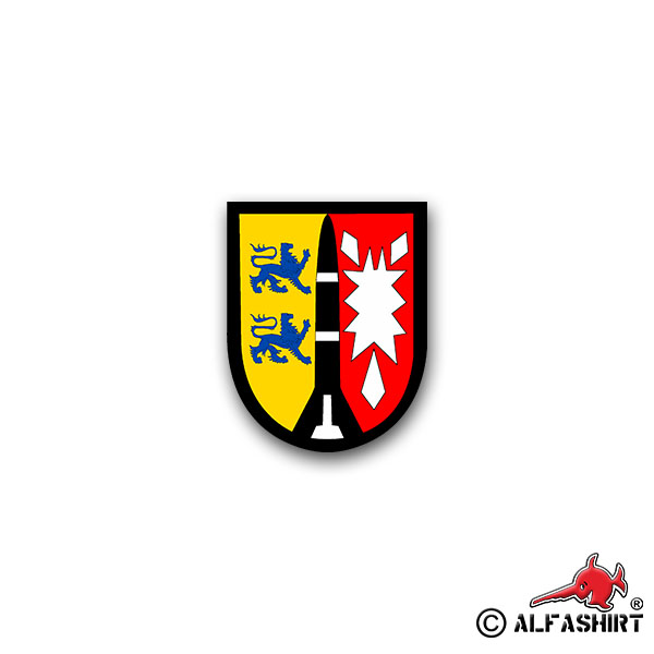 Sticker RakArtBtl 650 rocket artillery Flensburg 6x7cm A1620