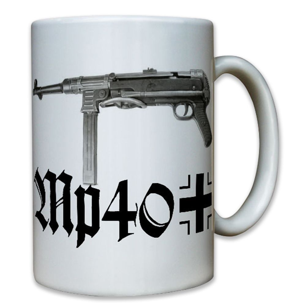 Mp40 Wh Waffe Maschinenpistole Wk 9mm Deko Soldat - Tasse #8059