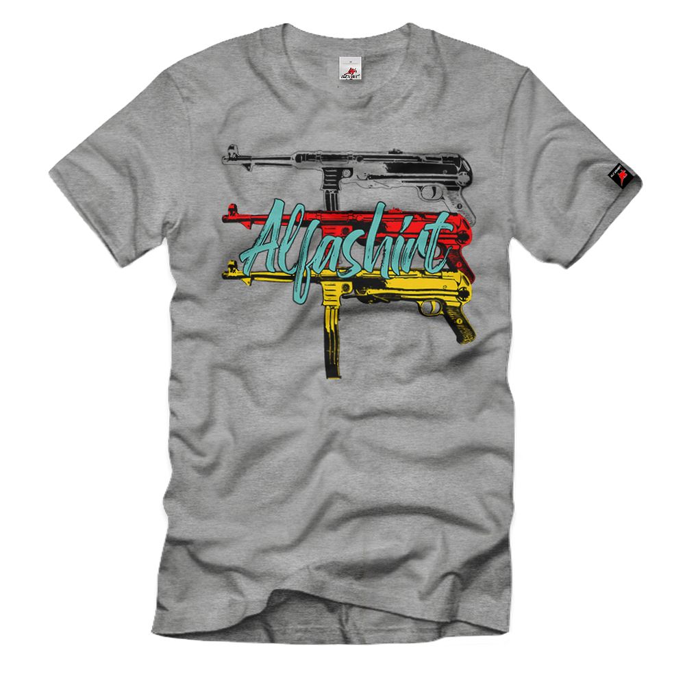 Alfashirt MP40 Combat Maschinenpistole Deutschland Fan #32537