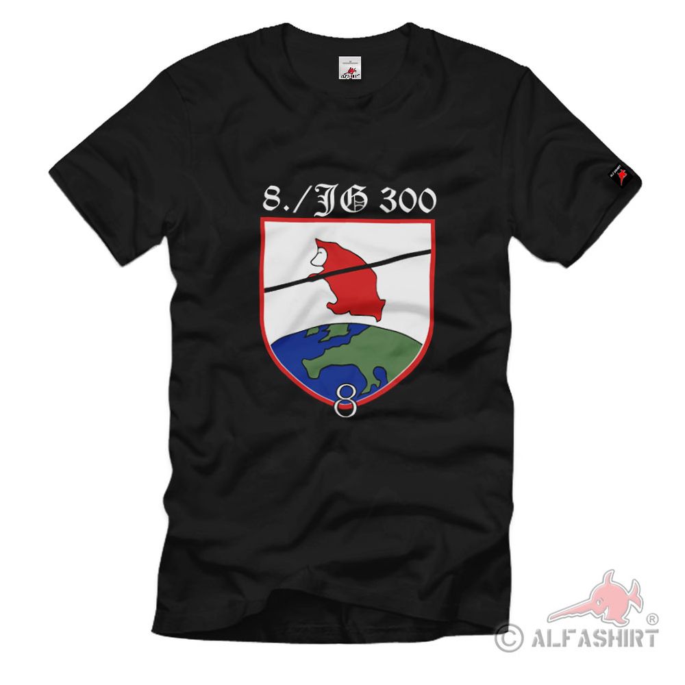 JG 300 Jagdgeschwader 300 Wilde Sau WH WK Deutschland BF 109 T Shirt #2449