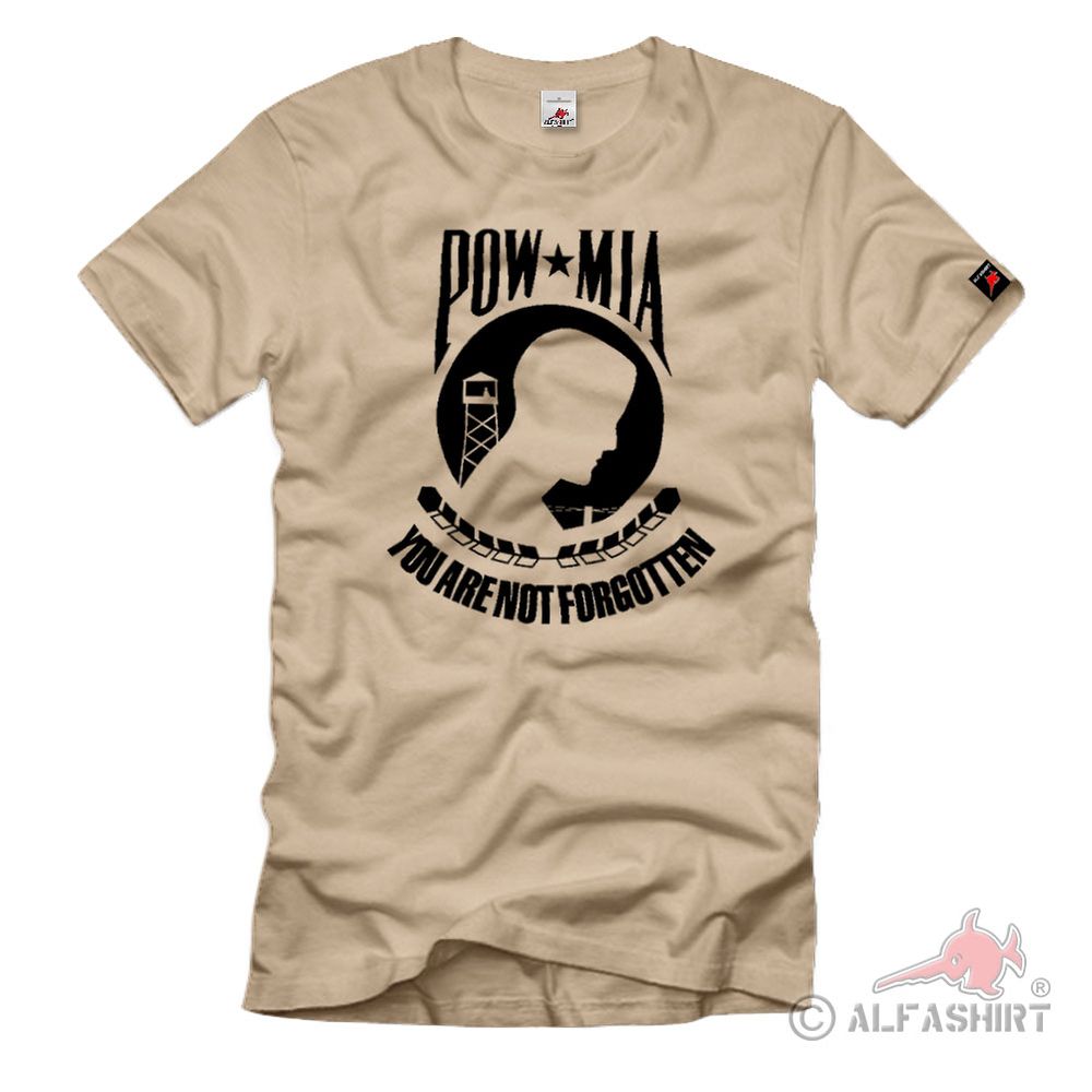 Powmia Flagge Gefangene Vermisst Kampfeinsatz Amerika Pow Mia - T Shirt #2144