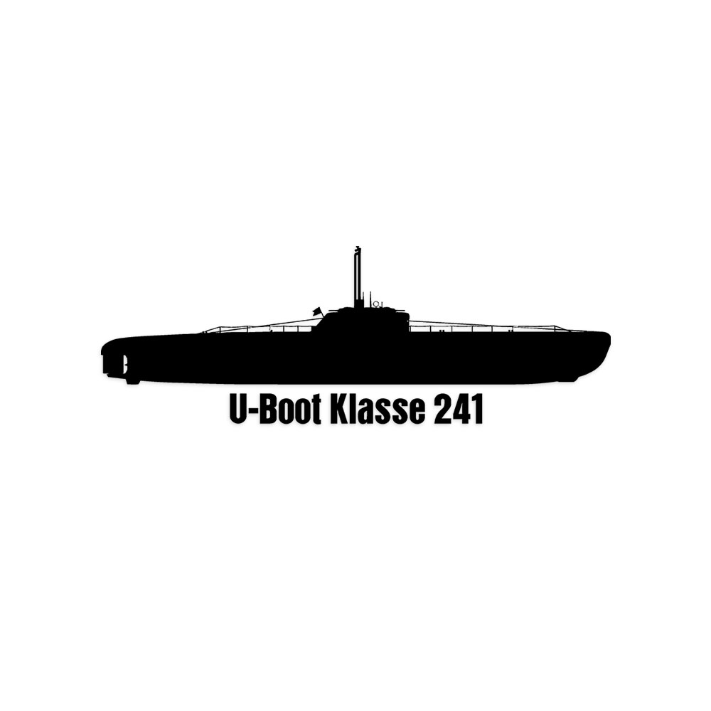 Wandtattoo U-Boot Klasse 241 Elektroboot Typ XXI Bundesmarine U2540 #A6227