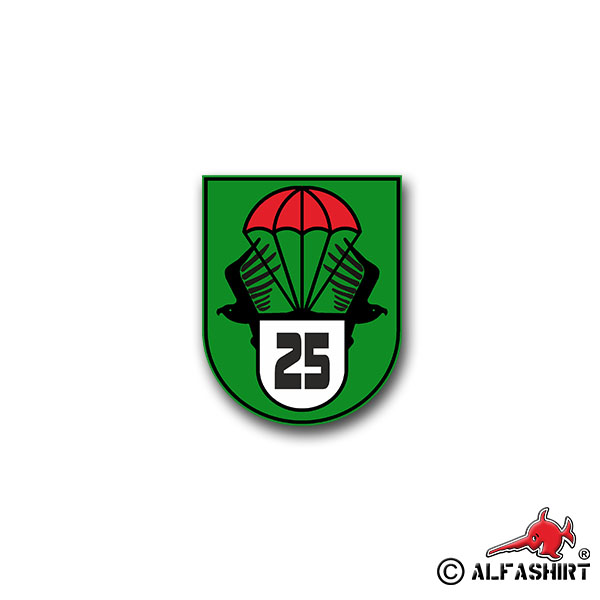 Sticker Jägerbataillon 25 Austria Klagenfurt Battalion 6x7cm A1178