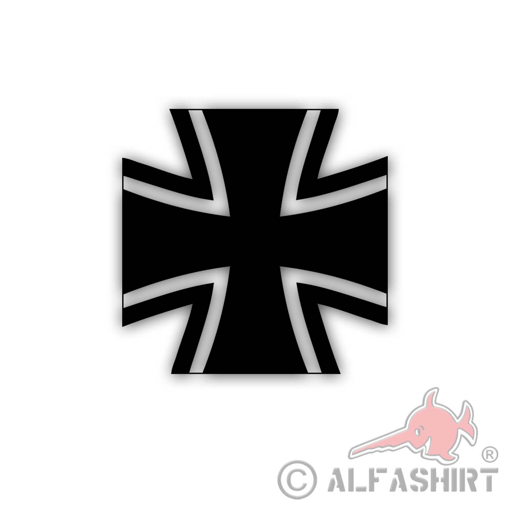 Bundeswehr Cross Black Leopard 2 BW Bund Sticker 5x5cm # A5478