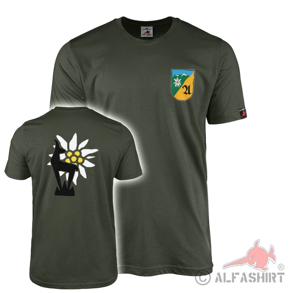 Olive T-Shirt GebAufklBtl 230 Mountain Reconnaissance Battalion Mountains #41562