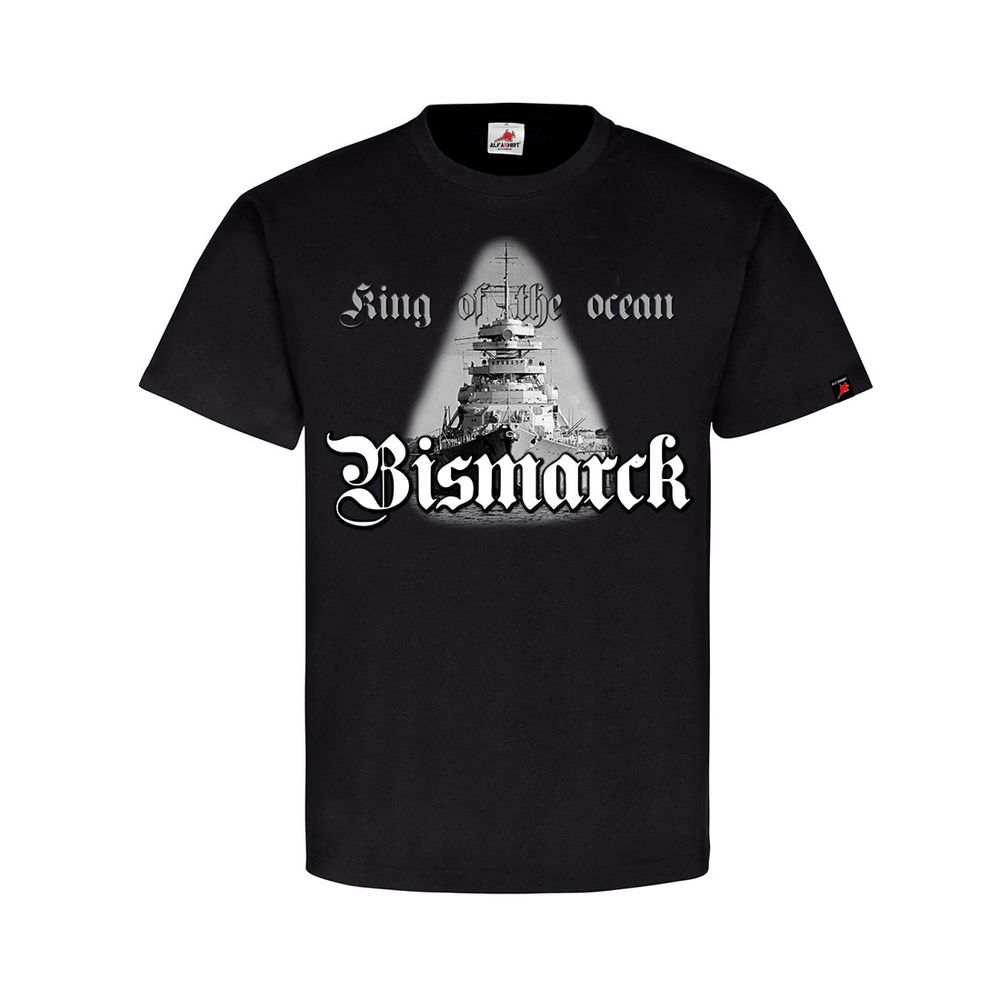 Battleship Bismarck Germane Navy King of the Ocean Song Text Tee Shirt # 31944