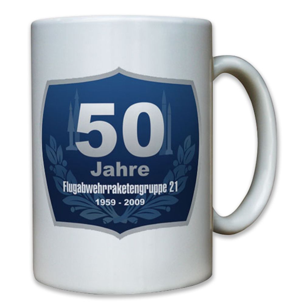 50 Jahre Flarakgrp 21 Bundeswehr Flugabwehr Raketen Flieger - Tasse #8050
