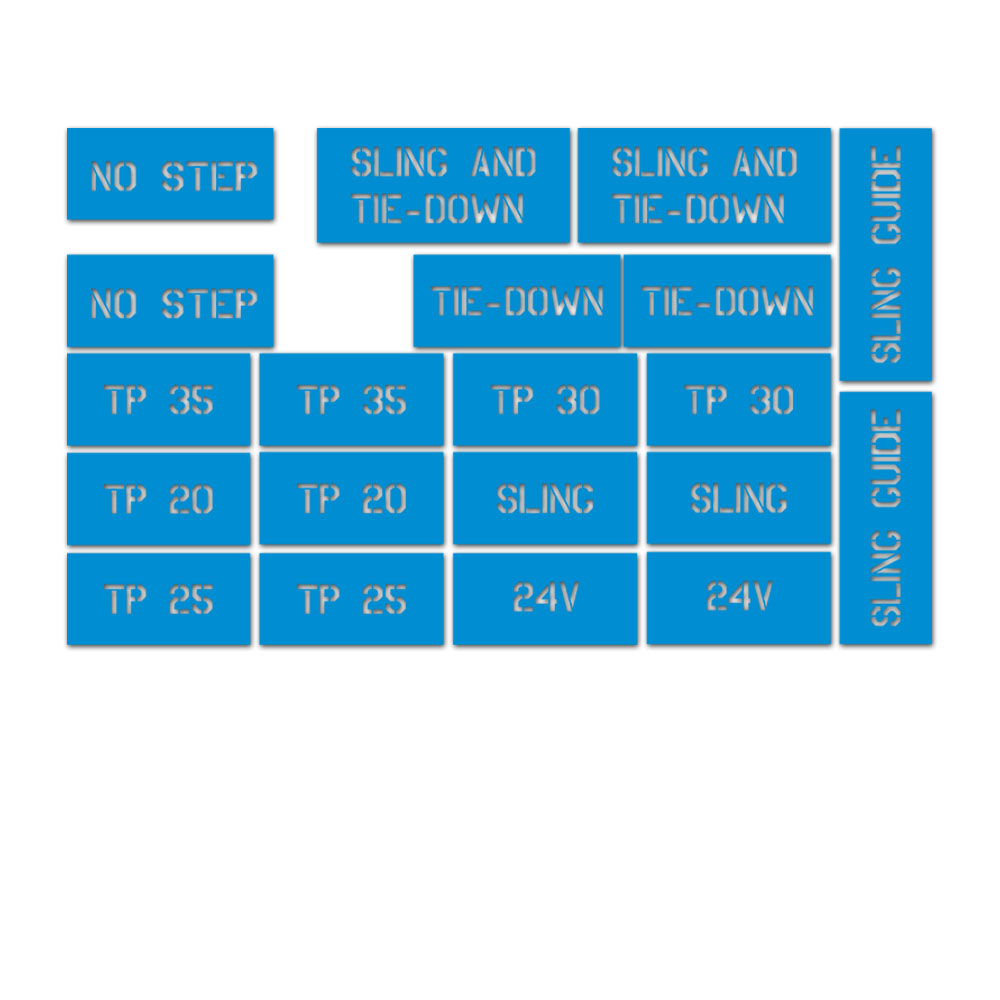 Painting Stencil HMMWV Humvee H1 Stencil Markings Font height 2.6 cm#A6084