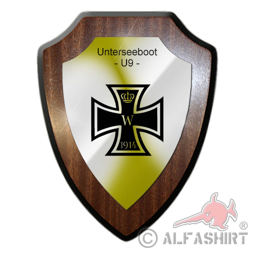 Heraldic shield submarine U9 Bundeswehr Navy submarine class 206 # 36556