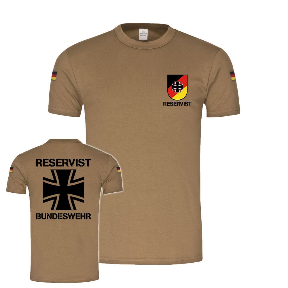 BW Tropenshirt Reservistenkameradschaft Verband Reservist Reserve Bundeswehr Kreuz Dienst Veteran #47486