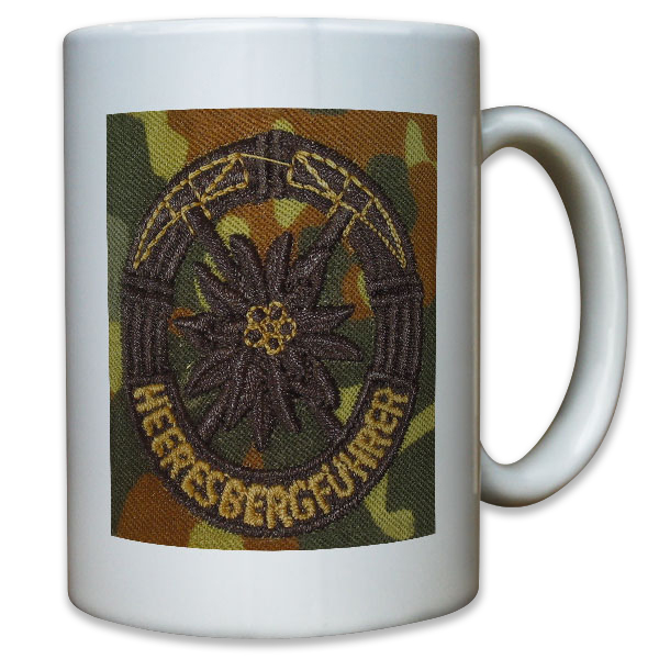 Abzeichen Heeresbergführer Bergsteiger Gebirgsjäger Aufnäher - Tasse #10937