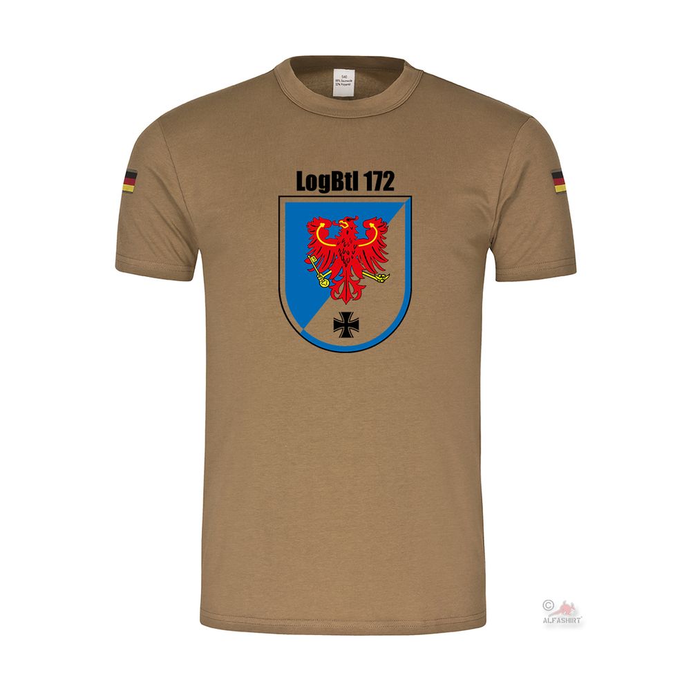 Tropenshirt LogBtl 172 Bundeswehr Logistikbataillon Wappen T Shirt #37642