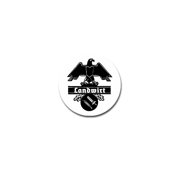 Landwirt Altdeutsch Aufkleber Sticker Landwirtschaft Bauer Adler 7x7cm #A4200