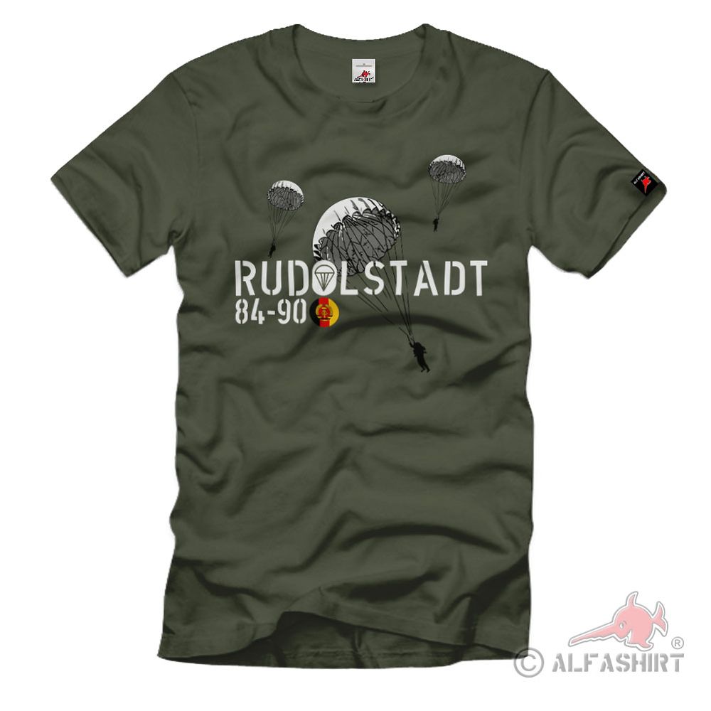 Rudolstadt 84-90 NVA DDR Fallschirmjäger Fallschirmjägerbataillon T-Shirt#39294