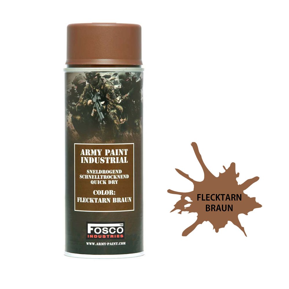 Farbspray Flecktarn Braun BW Bundeswehr Tarnung Lackfarbe Wüstentarn #34536