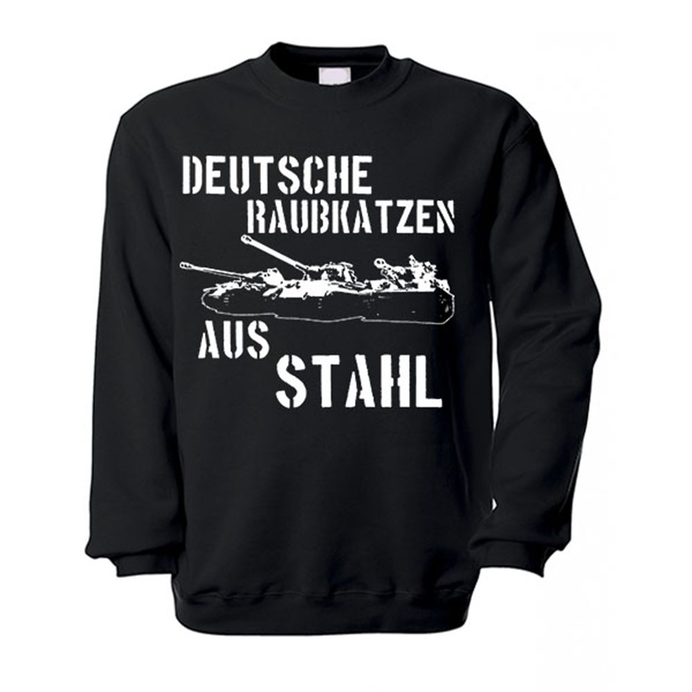 Deutsche Raubkatzen aus Stahl Tiger Panzer Königstiger Panther Pullover # 14048