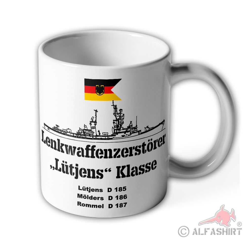 Tasse Lütjens Klasse Lenkwaffen Zerstörer Marine Bundeswehr #40635