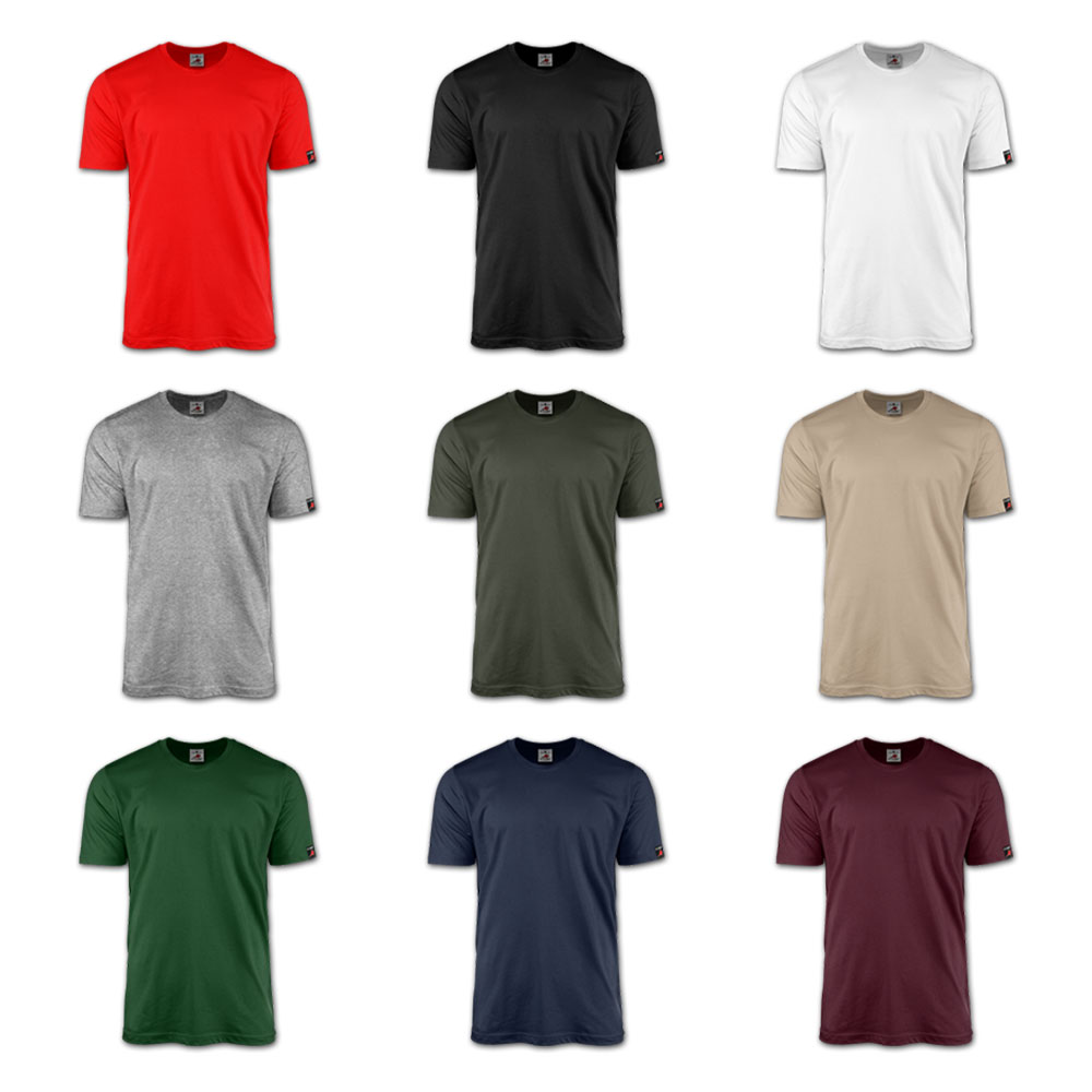 T Shirt Color Overview Sample Package Round Neck Unisex Basic T-Shirts all #46400