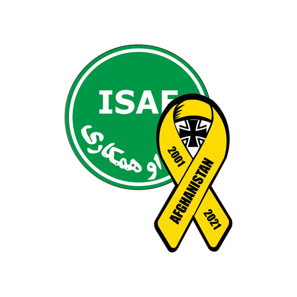 ISAF return 2021 sticker Bundeswehr Afghanistan military operation 10 x 12.5 # A5697