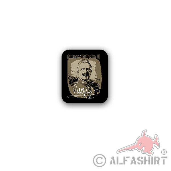 Kaiser Wilhelm II Friedrich Wilhelm Image King 7x8cm # A4279