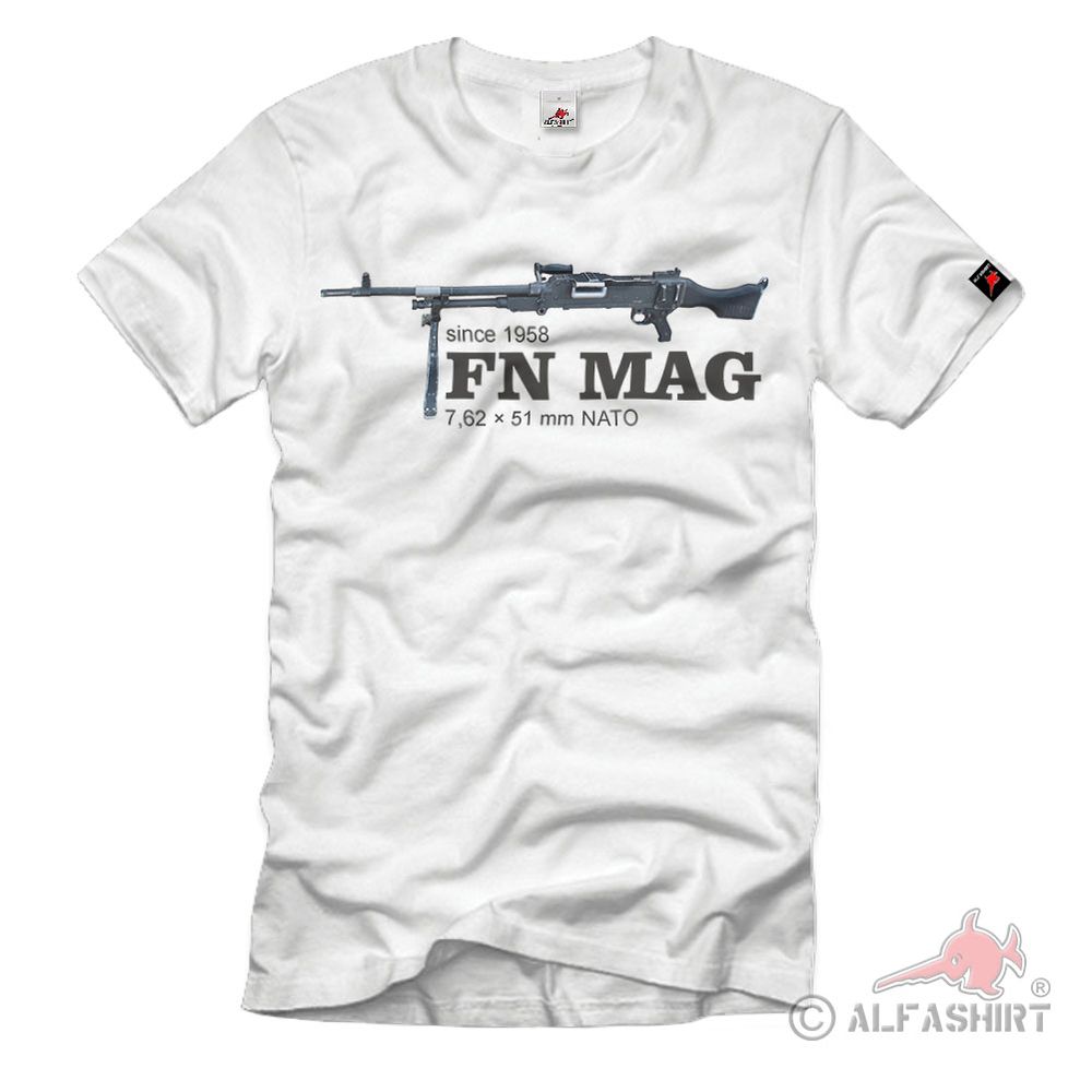 FN MAG 58 MG Machine Gun Universal T Shirt # 35171