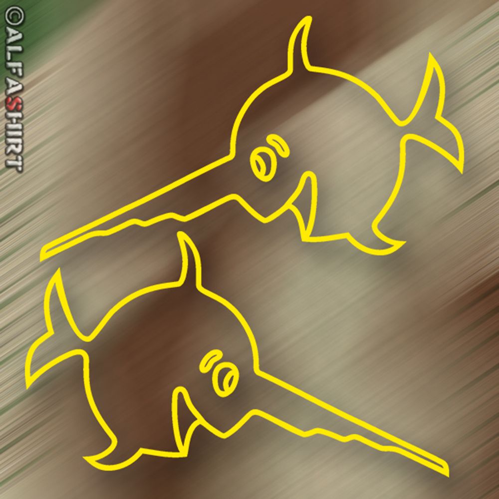 Sawfish 3 Swordfish U Boot 96 Tower Crest Marine Set Sticker 10cm # A218