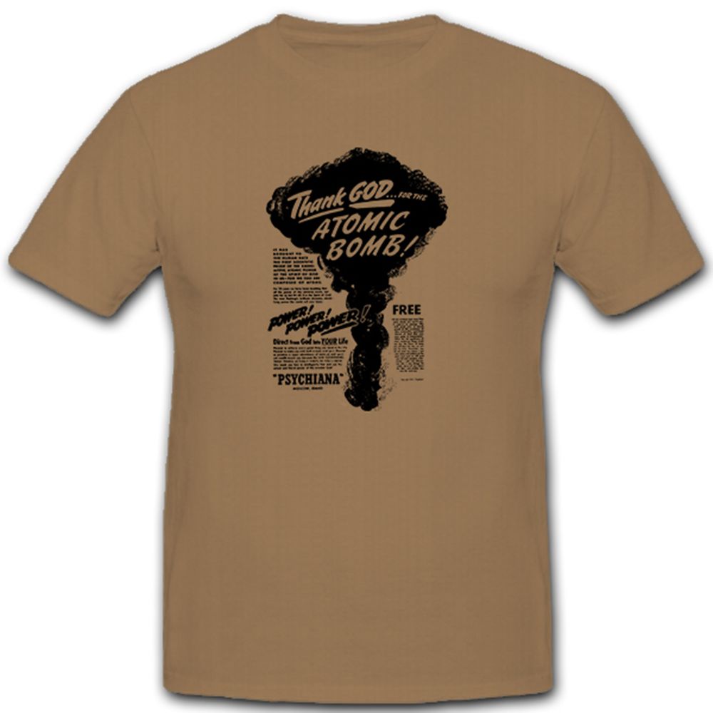 Thank God for the Atomic Bomb Power Psychina Free Poster Wk - T Shirt #10541 
