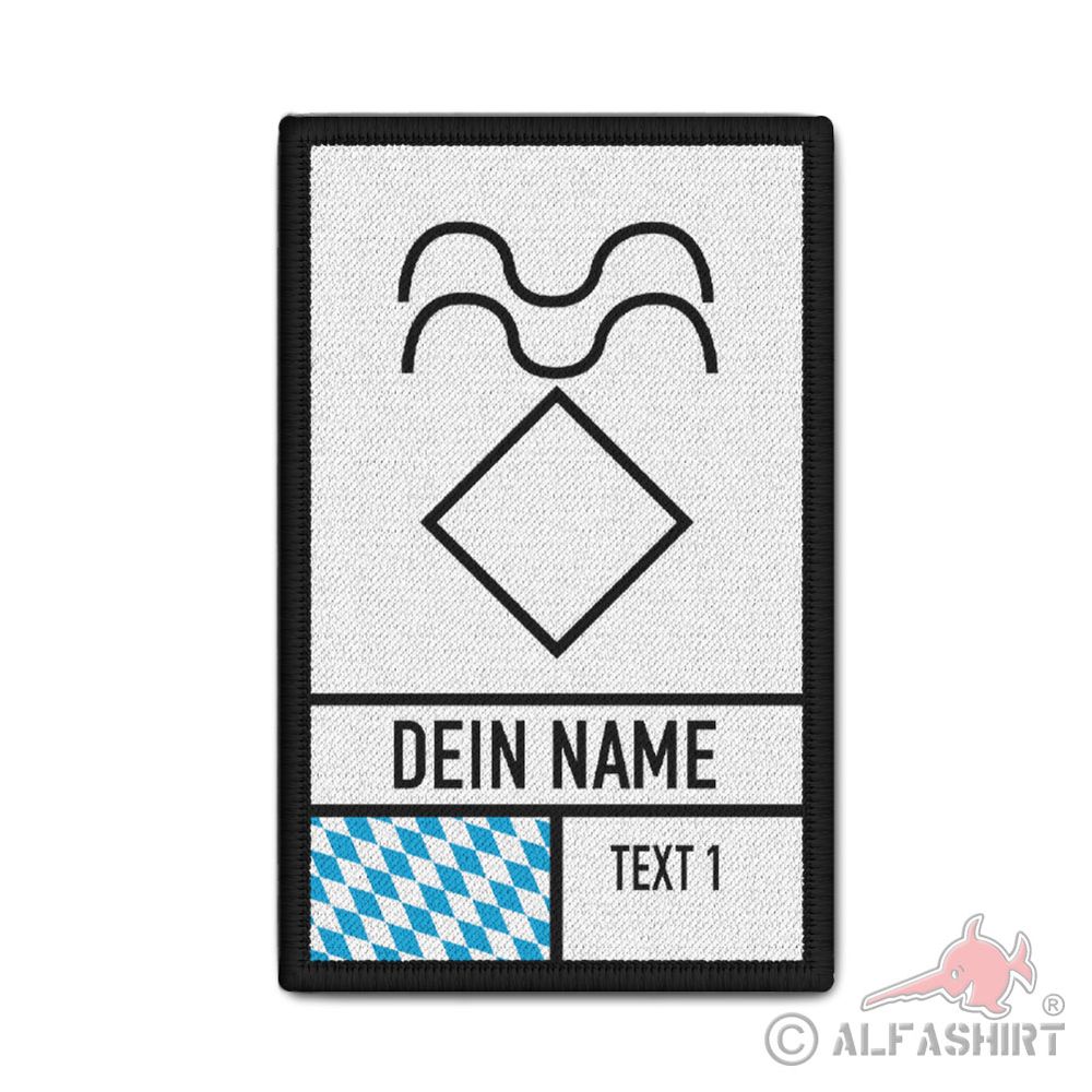 Patch Wasserrettung personalisiert Feuerwehr Rettungsschwimmer 9,8x6cm #41426
