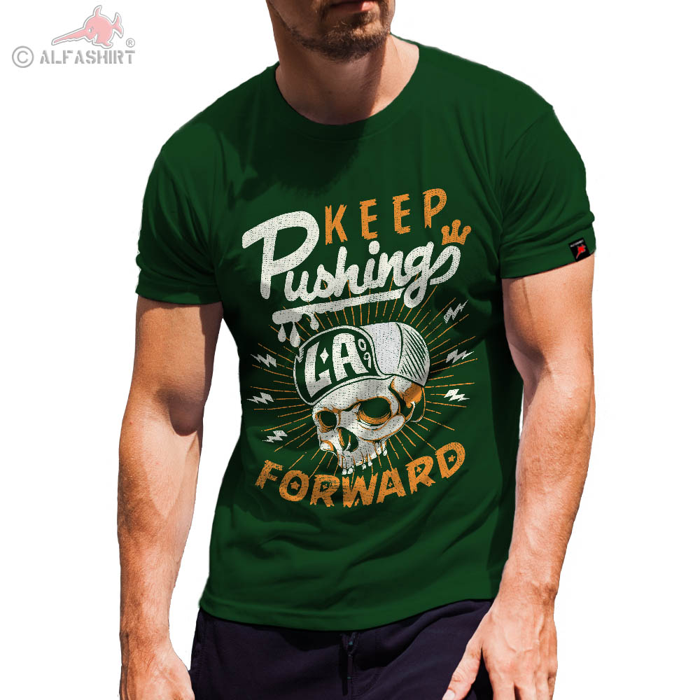 Keep Pushing Forward Music LA USA America Game Hip Hop Cap Style T-Shirt # 30548